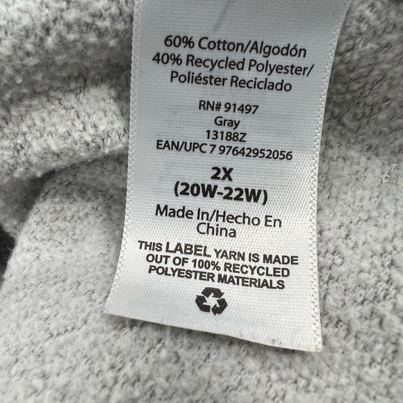 Positive Tee’s long sleeve gray sweater print “COOL MOM” size 2X - Picture 5 of 5